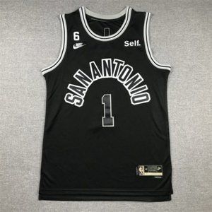 San Antonio Spurs Victor Wembanyama 2023 Black Jersey